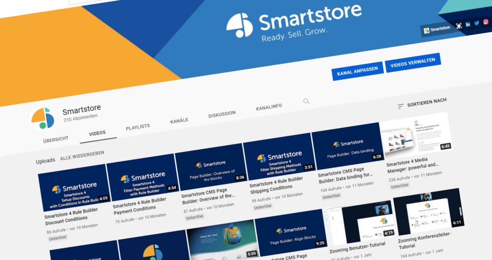 Smartstore-Video-Tutorials auf Youtube Smartstore-Video-Tutorials auf Youtube