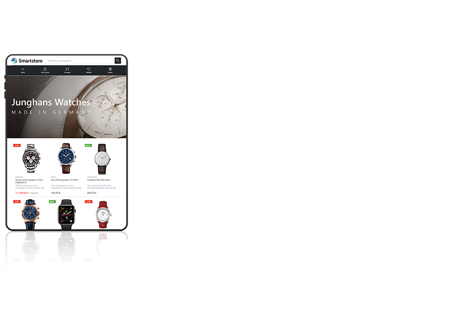 Smartstore auf Tablet