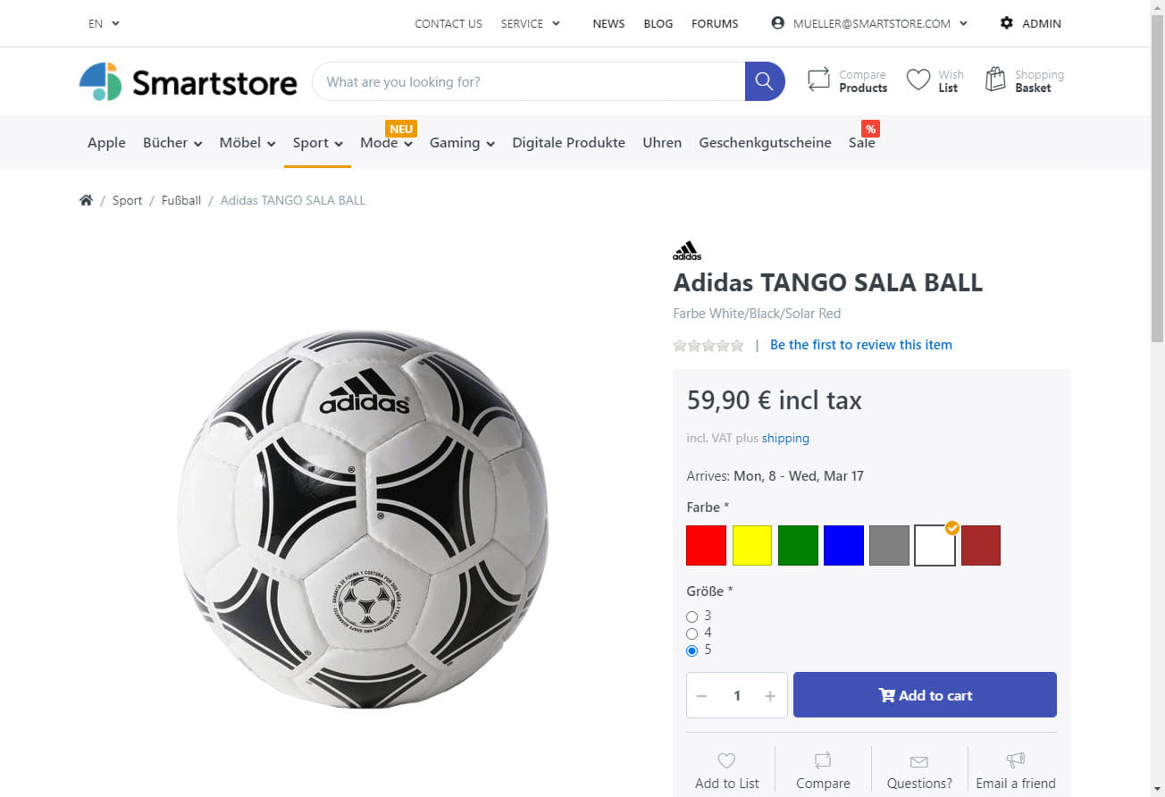 Standard-Produktseite