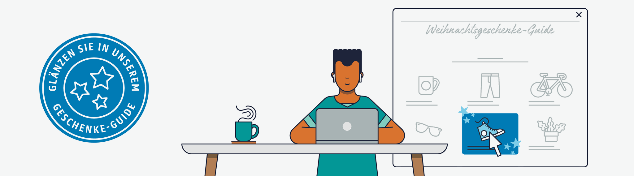 Stellen Sie Ihre Produkte im nächsten Geschenke-Guide von Amazon Pay vor