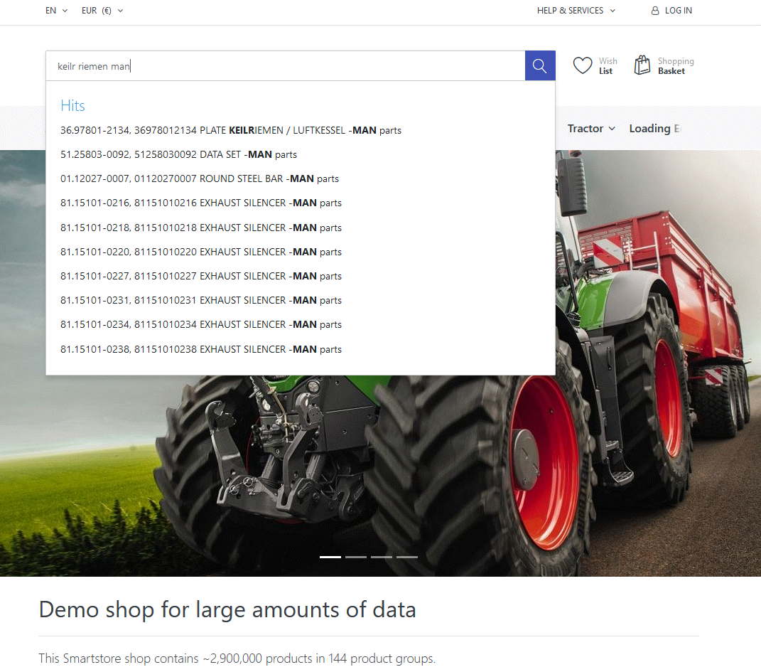 Smartstore auf Smartphone