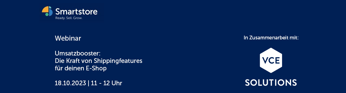 Webinar: Mit Smartstore und VCE Solutions zum Onlineerfolg