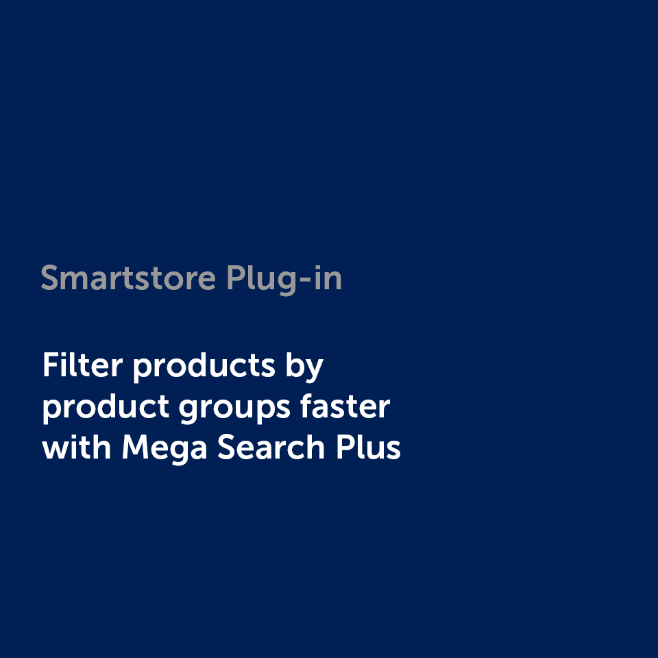 Plug-in: Filter products by product groups faster with Mega Search Plus