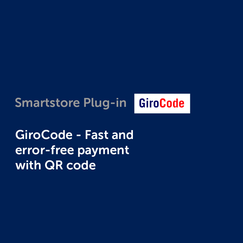 Plug-in: GiroCode - Fast and error-free payment with QR code