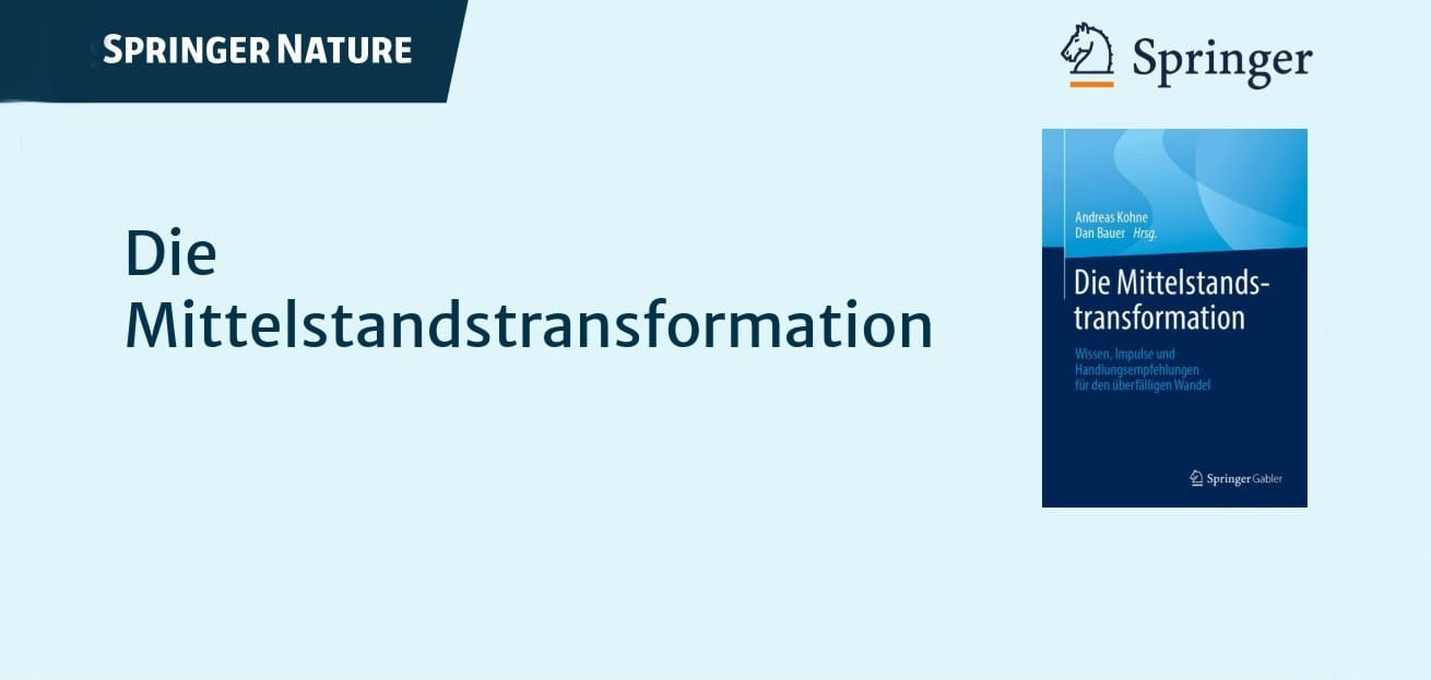SmartStore AG Executive Board member as co-author in the Springer specialist book on SME transformation