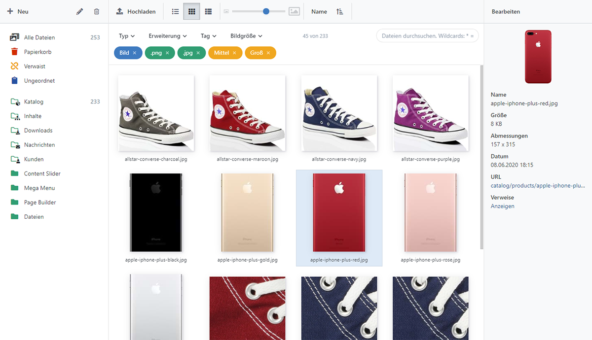 Media Manager Datei-Exlplorer Media Manager Datei-Exlplorer