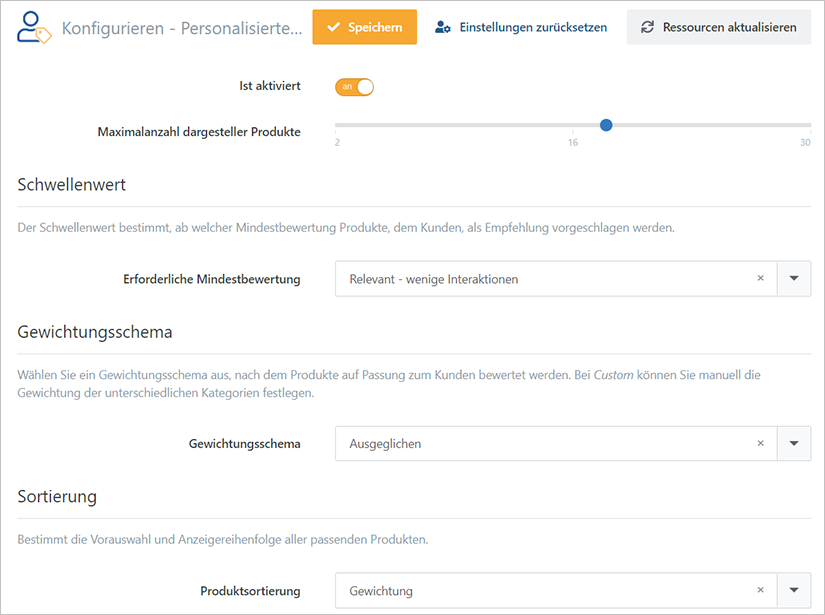 Produktempfehlungen Produktempfehlungen